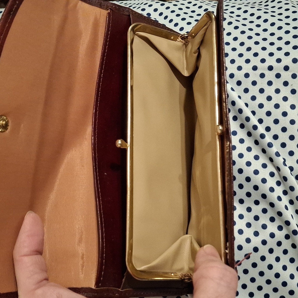 Vintage ROLFS Cowhide Wallet With Checkbook$$ - Picture 4 of 7